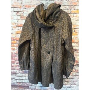 Mycra Pac Now Donatella Leopard Hooded reversible brown Women's 0-P